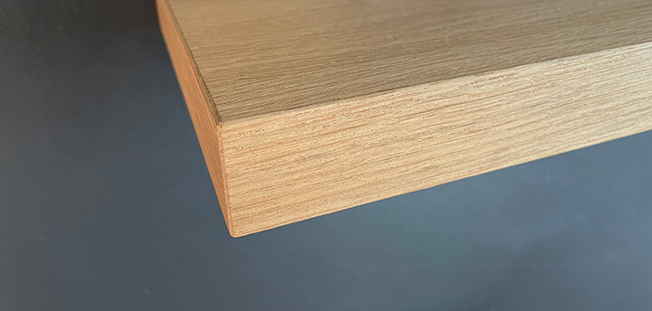 Eiken in ultra blanke matte lak | keukenwandplank.nl
